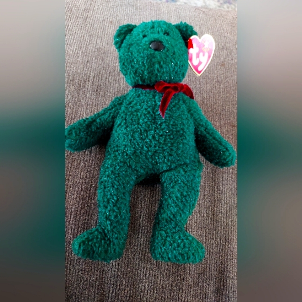 Ty Beanie Babies Holiday Teddy 2001